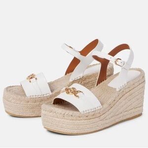Versace Medusa ‘95 Leather Espadrille Wedges!